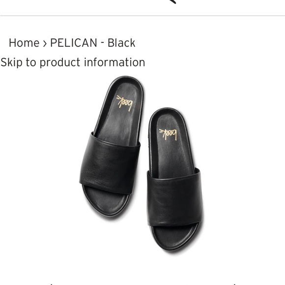 BEEK 🖤 Pelican sandal in black Sz 9 - Picture 12 of 13